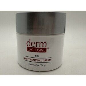 Derm Exclusive PM Night Renewal Cream, 2 oz./56 g Brand New Sealed